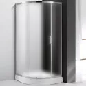 Душевой уголок Cezares Molveno R-1 100х100 MOLVENO-R-1-100-P-Cr профиль Хром стекло рифленое