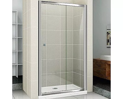 Купить Душевая дверь Cezares Pratico 125 PRATICO-BF-1-125-C-Cr профиль Хром стекло прозрачное в магазине сантехники Santeh-Crystal.ru