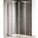 Душевой уголок Cezares Silder 100х100 SLIDER-R-2-90/100-C-Cr профиль Хром стекло прозрачное