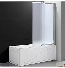 Шторка на ванну Cezares Slider 90 SLIDER-VF-11-90/150-P-Cr профиль Хром стекло рифленое