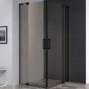 Душевой уголок Cezares Slider 110x80 SLIDER-AH-2-70/80-100/110-BR-NERO профиль Черный матовый стекло бронзовое