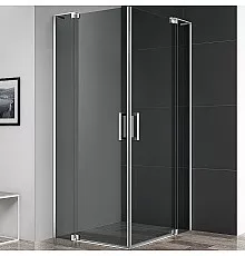 Душевой уголок Cezares Slider 90x80 SLIDER-AH-2-70/80-80/90-GRIGIO-Cr профиль Хром стекло серое