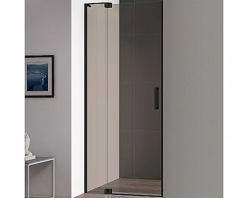 Заказать Душевая дверь Cezares Slider 110 SLIDER-B-1-100/110-BR-NERO профиль Черный матовый стекло бронзовое в магазине сантехники Santeh-Crystal.ru