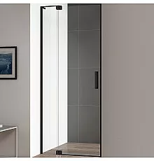 Душевая дверь Cezares Slider 110 SLIDER-B-1-100/110-C-NERO профиль Черный матовый стекло прозрачное