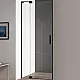 Купить Душевая дверь Cezares Slider 110 SLIDER-B-1-100/110-C-NERO профиль Черный матовый стекло прозрачное в магазине сантехники Santeh-Crystal.ru