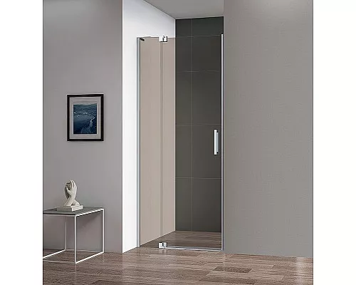 Купить Душевая дверь Cezares Slider 80 SLIDER-B-1-70/80-BR-Cr профиль Хром стекло бронзовое в магазине сантехники Santeh-Crystal.ru