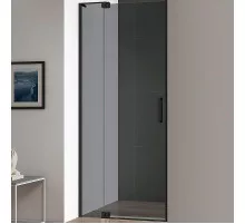 Душевая дверь Cezares Slider 80 SLIDER-B-1-70/80-GRIGIO-NERO профиль Черный матовый стекло серое