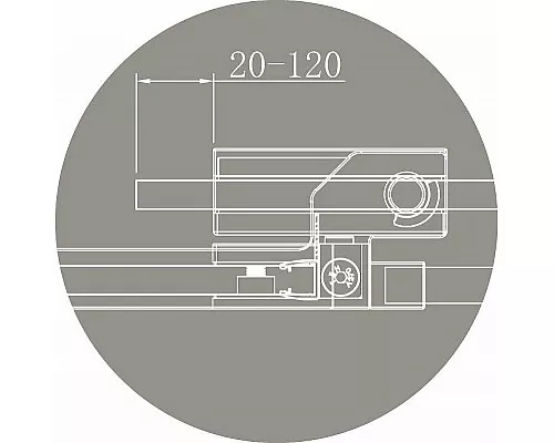 Заказать Душевая дверь Cezares Slider 90 SLIDER-B-1-80/90-BR-Cr профиль Хром стекло бронзовое в магазине сантехники Santeh-Crystal.ru