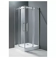 Душевой уголок Cezares Stylus-M A-2 90x90 профиль Хром стекло прозрачное