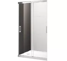 Душевая дверь в нишу Cezares Tandem Soft BF-2 120 профиль Хром стекло прозрачное