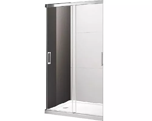 Приобрести Душевая дверь в нишу Cezares Tandem Soft BF-2 120 профиль Хром стекло прозрачное в магазине сантехники Santeh-Crystal.ru