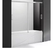 Шторка на ванну Cezares Tandem Soft VF-2 200х145 профиль Хром стекло прозрачное