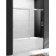 Заказать Шторка на ванну Cezares Tandem Soft 160x145 TANDEM-SOFT-VF-2-160/145-C-Cr-IV профиль Хром стекло прозрачное в магазине сантехники Santeh-Crystal.ru