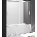 Шторка на ванну Cezares Tandem Soft 180 TANDEM-SOFT-VF-2-180/145-P-Cr профиль Хром стекло рифленое