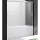 Купить Шторка на ванну Cezares Tandem Soft 180 TANDEM-SOFT-VF-2-180/145-P-Cr профиль Хром стекло рифленое в магазине сантехники Santeh-Crystal.ru