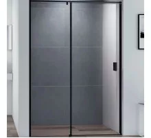 Душевая дверь Cezares Urban 150 URBAN-B-12-150-C-NERO профиль Черный матовый стекло прозрачное