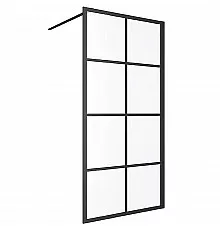Душевая перегородка Excellent Fabrika 100x200 KAEX.4006.1000.LP профиль Черный стекло прозрачное