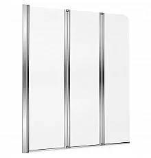 Шторка на ванну Excellent Fliper 120 L KAAX.1309.1200.LE профиль Хром стекло прозрачное