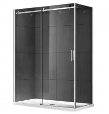 Душевой уголок Gemy Modern Gent S25191B-A6-90 150х90 профиль Хром стекло прозрачное