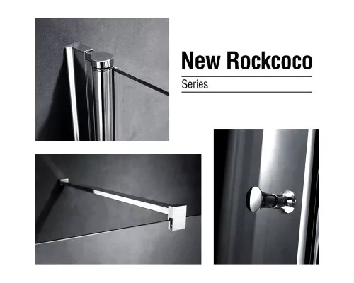 Купить Душевая дверь в нишу Gemy New Rockcoco 80х190 профиль Хром стекло прозрачное в магазине сантехники Santeh-Crystal.ru