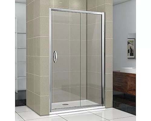 Купить Душевая дверь Good Door Antares WTW-130-C-CH 130 профиль Хром стекло прозрачное в магазине сантехники Santeh-Crystal.ru