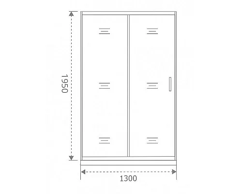 Купить Душевая дверь Good Door Antares WTW-130-C-CH 130 профиль Хром стекло прозрачное в магазине сантехники Santeh-Crystal.ru