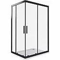 Душевой уголок Good Door Cofe CR-120-80-C-B 120x80 КФ00008 профиль Черный стекло прозрачное
