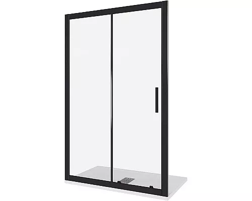 Приобрести Душевая дверь Good Door Cofe WTW-140-C-B 140 КФ00013 профиль Черный стекло прозрачное в магазине сантехники Santeh-Crystal.ru