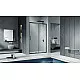 Приобрести Душевая дверь Good Door Cofe WTW-140-C-B 140 КФ00013 профиль Черный стекло прозрачное в магазине сантехники Santeh-Crystal.ru