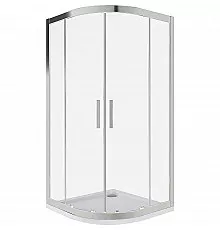 Душевой уголок Good Door Cofe R-100-C-CH 100x100 КФ00023 профиль Хром стекло прозрачное