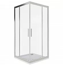 Душевой уголок Good Door Cofe CR-80-C-CH 80x80 КФ00025 профиль Хром стекло прозрачное
