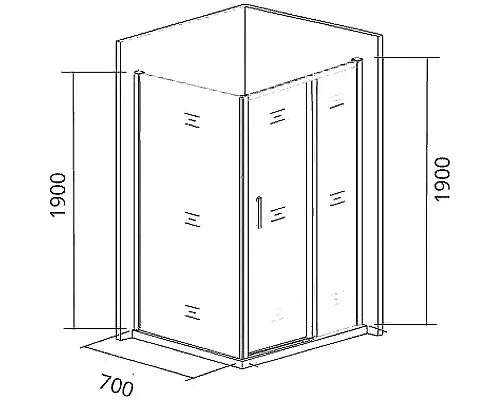 Приобрести Душевая стенка Good Door Cofe SP-70-C-CH 70 КФ00035 профиль Хром стекло прозрачное в магазине сантехники Santeh-Crystal.ru