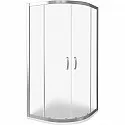 Душевой уголок Good Door Infinity R-80-G-CH 80x80 профиль Хром стекло Грейп