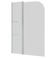 Шторка на ванну Grossman 110 GR-101/1 профиль Хром стекло прозрачное