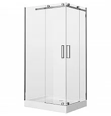 Душевой уголок Grossman Cosmo 110x90 L GR-1110L профиль Хром стекло прозрачное