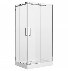 Душевой уголок Grossman Cosmo 110x90 R GR-1110R профиль Хром стекло прозрачное