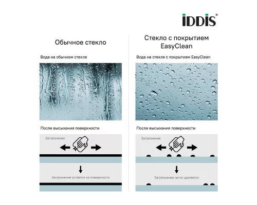 Купить Шторка на ванну Iddis Ray 90х140 RAY6CS9i90 профиль Хром стекло прозрачное в магазине сантехники Santeh-Crystal.ru