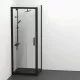 Заказать Душевая стенка Ideal Standard Connect 2 80 K9299V3 профиль Черный стекло прозрачное в магазине сантехники Santeh-Crystal.ru