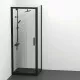 Купить Душевая стенка Ideal Standard Connect 2 90 K9374V3 профиль Черный стекло прозрачное в магазине сантехники Santeh-Crystal.ru