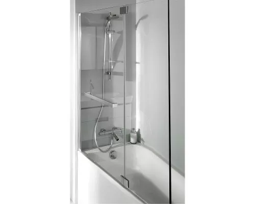 Заказать Шторка на ванну Jacob Delafon Bain Douche Neo 100х140 E4931-GA профиль Хром стекло прозрачное в магазине сантехники Santeh-Crystal.ru