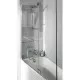 Заказать Шторка на ванну Jacob Delafon Bain Douche Neo 100х140 E4931-GA профиль Хром стекло прозрачное в магазине сантехники Santeh-Crystal.ru
