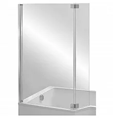 Шторка на ванну Jacob Delafon Bain Douche Neo 112x140 E4930-GA профиль Хром стекло прозрачное