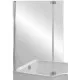 Купить Шторка на ванну Jacob Delafon Bain Douche Neo 112x140 E4930-GA профиль Хром стекло прозрачное в магазине сантехники Santeh-Crystal.ru