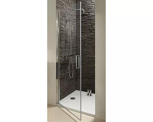 Приобрести Душевая дверь Jacob Delafon Contra 80 E22T80-GA профиль Хром стекло прозрачное в магазине сантехники Santeh-Crystal.ru