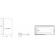 Приобрести Шторка на ванну Jacob Delafon Odeon Up 80x145 E4932-GA профиль Хром стекло прозрачное в магазине сантехники Santeh-Crystal.ru
