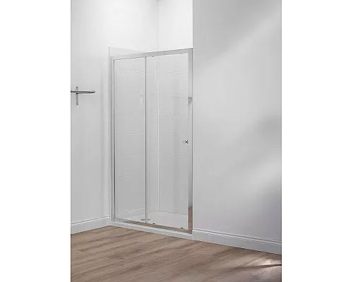 Приобрести Душевая дверь Jacob Delafon Serenity 120 E14C120-GA профиль Хром стекло прозрачное в магазине сантехники Santeh-Crystal.ru