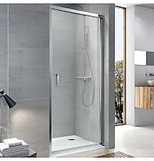 Душевая дверь Koller Pool Aqua Line 90 NS90G профиль Хром стекло рифленое