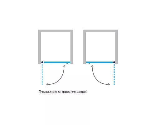 Заказать Душевая дверь Koller Pool Waterfall Line QP10 90 профиль Хром стекло рифленое в магазине сантехники Santeh-Crystal.ru