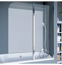 Шторка на ванну Koller Pool Waterfall Line 115 QP95 R профиль Хром стекло рифленое