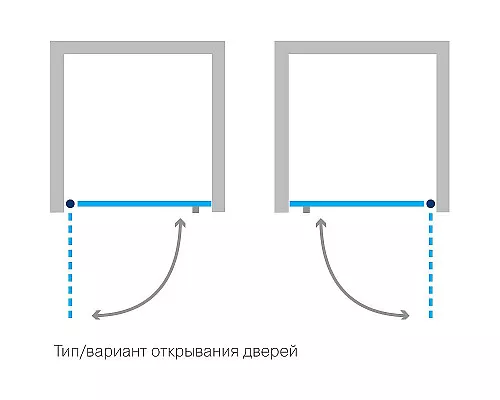 Заказать Душевая дверь Koller Pool Waterfall Line 80 QP10 профиль Хром стекло прозрачное в магазине сантехники Santeh-Crystal.ru